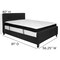 Flash Furniture Full Platform Bed Set, Black HG-BMF-22-GG - alternate 4